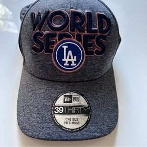 LA Dodgers World Series Official On Field Player Cap 2017 MLB Baseball Gray
